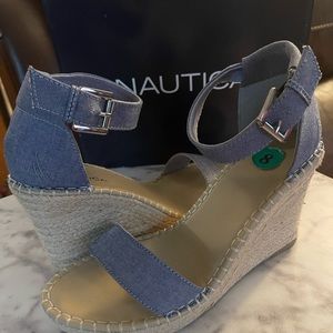 Nautica womens wedge espadrilles